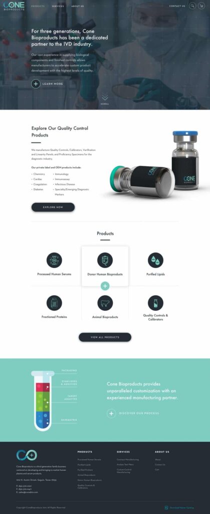 Cone Bio Products- DIGITECH Web Design