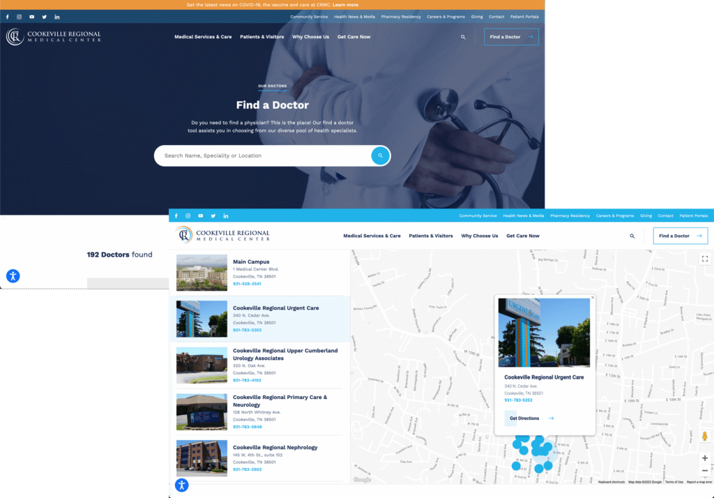 Cookeville Regional Medical Center has seen tremendous growth throughout the last 100 years