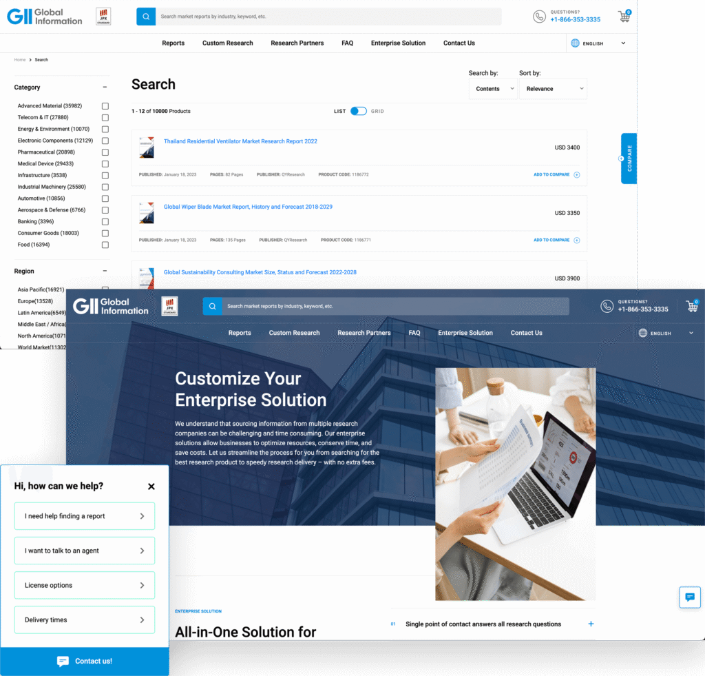 Digitech's client: GII Research