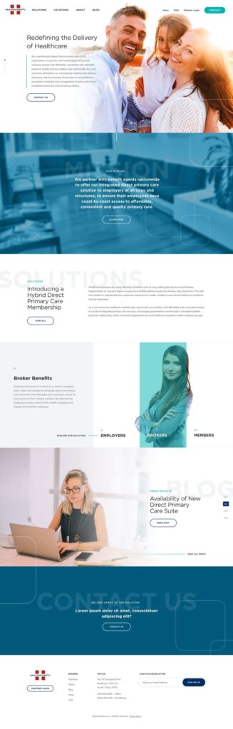 We worked closely with HC2U team to define the direction and aesthetic for their new design.